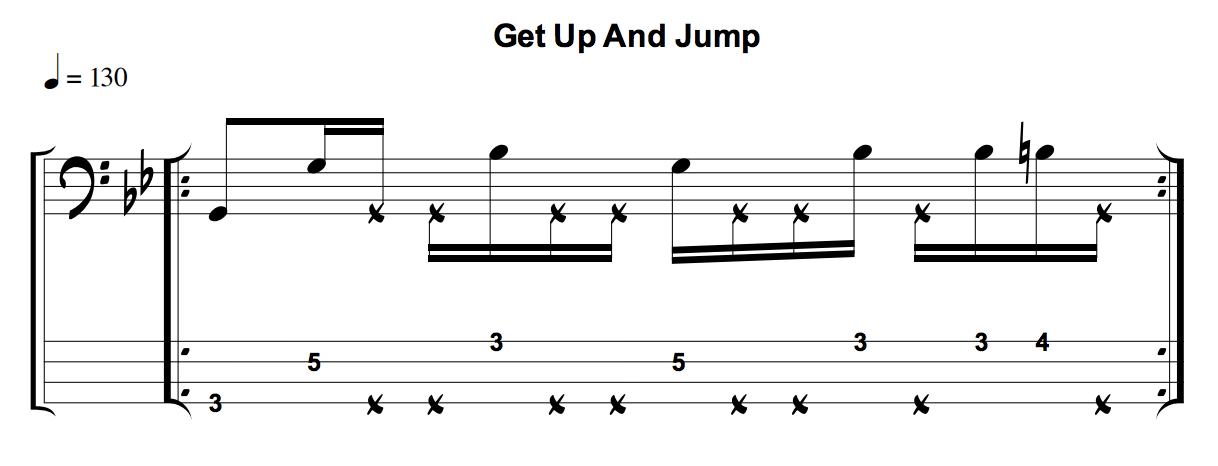 try higher ground bass tab